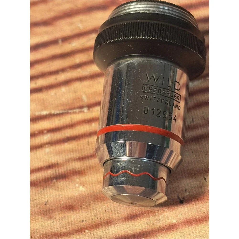WILD HEERBRUGG 100X FLUOTAR OBJECTIVE MICROSCOPE LENS M20 M11
